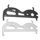 3 PCS CYCLINGBOX Mountain Bicycle Chain Wear Measuring Ruler Measuring Chain Ruler Inspection Tool(Silver)