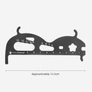 3 PCS CYCLINGBOX Mountain Bicycle Chain Wear Measuring Ruler Measuring Chain Ruler Inspection Tool(Silver)