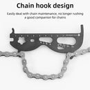 3 PCS CYCLINGBOX Mountain Bicycle Chain Wear Measuring Ruler Measuring Chain Ruler Inspection Tool(Silver)