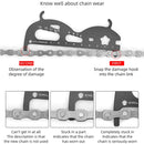 3 PCS CYCLINGBOX Mountain Bicycle Chain Wear Measuring Ruler Measuring Chain Ruler Inspection Tool(Silver)