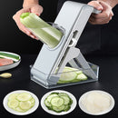 Hand Cutting Cutter Kitchen Lever Slicer Pressing Grater(Simple Blue)
