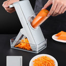 Hand Cutting Cutter Kitchen Lever Slicer Pressing Grater(Simple Blue)