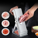 Hand Cutting Cutter Kitchen Lever Slicer Pressing Grater(Simple Blue)