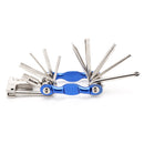 2 PCS BG-9835D Bicycle Multi-Function Maintenance Curved 11 In 1 Tool Mountain Highway Bike With Interception Machine Combination Tool(blue)