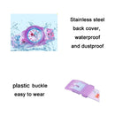 JNEW A369-86366 Children Waterproof Time Cognitive Cartoon Quartz Watch(Butterfly Manor)