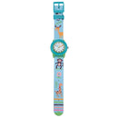 JNEW A369-86313 Children Cartoon Time Cognition Waterproof Ribbon Quartz Watch(Zoo)