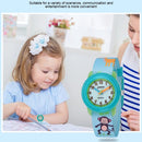 JNEW A369-86313 Children Cartoon Time Cognition Waterproof Ribbon Quartz Watch(Zoo)