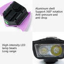 Mountain Bike USB Charging Night Cycling Lamp With Electric Horn Waterproof Safety Warning Headlights(Black)