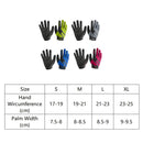 Boodun Bicycle Gloves Long Finger Cycling Glove Sports Outdoor Elastic Touch Screen Gloves, Size: S(Silver)