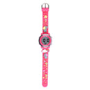 JNEW A380-86664 Children Cartoon 3D Happy Small Elephant Alarm Waterproof Sports LED Digital Watch(Light Blue)