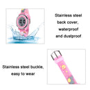JNEW A380-86664 Children Cartoon 3D Happy Small Elephant Alarm Waterproof Sports LED Digital Watch(Red)