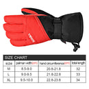 Boodun Winter Outdoor Ski Gloves Plus Velvet Inner Mountaineering Waterproof Keep Warm Gloves, Size: L(Black)