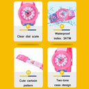 JNEW A369-86355 Children Cartoon Waterproof Quartz Watch(Mermaid)