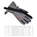 Boodun Five-Finger Ski Gloves Windproof Waterproof Finger Touch Screen Keep Warm Gloves, Size: S(Army Green)