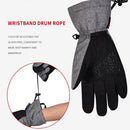 Boodun Five-Finger Ski Gloves Windproof Waterproof Finger Touch Screen Keep Warm Gloves, Size: M(Army Green)