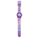 JNEW A369-86365 Children Cartoon Waterproof Time Cognitive Quartz Watch(Dancing Girl)