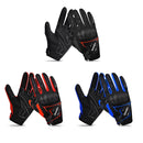 Boodun Motorcycle Electric Car Gloves Riding Off-Road Men And Women Racing Breathable Anti-Fall Gloves, Size: M(Black Blue)