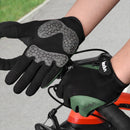 Boodun Riding Gloves Splicing Long Finger Bike Gloves Outdoor Sports Gloves, Size: L(Green)