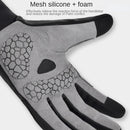 Boodun Long Finger Cycling Gloves Outdoor Sports Hiking Bike Gloves, Size: XL(Dark Grey)