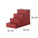 Photography Geometry Props Wooden Ladder Stairs Cube Photo Props Background(Gold)
