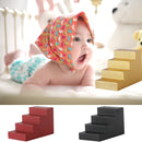 Photography Geometry Props Wooden Ladder Stairs Cube Photo Props Background(White)