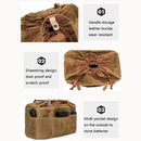 K707 Portable SLR Lens Liner Bag Camera Storage Bag(Khaki)