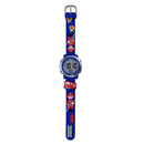 JNEW A380-81447 Children Cartoon Firefighter Waterproof Multifunction Sports LED Electronic Watch(Blue)