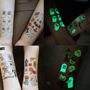 20 PCS Cartoon Spaceship Luminous Children Tattoo Stickers(Y-011)