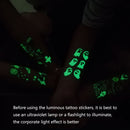 20 PCS Cartoon Spaceship Luminous Children Tattoo Stickers(Y-014)