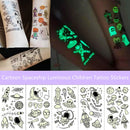20 PCS Cartoon Spaceship Luminous Children Tattoo Stickers(Y-018)