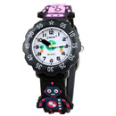JNEW A342-86170 Children Cartoon Jelly Silicone Strap Quartz Watch(Robot)