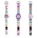 JNEW A335-86192 Children 3D Silicone Cute Cartoon Scheming Cat Waterproof Quartz Watch(Gray)