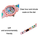 JNEW A335-86192 Children 3D Silicone Cute Cartoon Scheming Cat Waterproof Quartz Watch(Gray)