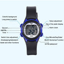 JNEW 9688-5 Children Multi-Function Colorful Backlight Waterproof Sports Electronic Watch(Black)