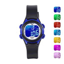 JNEW 9688-6 Children Multi-Function Colorful Backlight Waterproof Sports Electronic Watch(Rose Red)