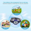 JNEW 9688-5 Children Multi-Function Colorful Backlight Waterproof Sports Electronic Watch(Black)