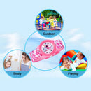 JNEW A369-86321 Children Waterproof Time Cognitive Cartoon Ribbon Quartz Watch(Flamingo)