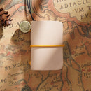 2 PCS Ultra-Small Mini TN Hand Account Book Handmade Note Book Leather Notebook Portable Travel Diary(Primary Color)
