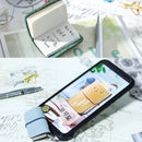 2 PCS Ultra-Small Mini TN Hand Account Book Handmade Note Book Leather Notebook Portable Travel Diary(Oil Wax Leather Black)