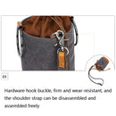 K-116 Multifunctional Camera Storage Liner Bag Single-Shoulder Diagonal Camera Bag(Gray)