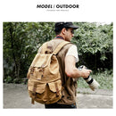 FB-1235-32 SLR Camera Canvas Bag Casual Shoulder Digital Bag(Green)
