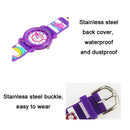 JNEW A335-86224 Children Cartoon 3D Cooking Firl Waterproof Quartz Silicone Watch(Blue)