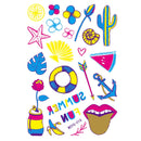 10 PCS Cartoon Fluorescent Glowing Flower Arm Tattoo Sticker(Woyg-018)