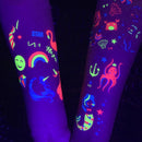 10 PCS Cartoon Fluorescent Glowing Flower Arm Tattoo Sticker(WOYG-009)