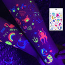 10 PCS Cartoon Fluorescent Glowing Flower Arm Tattoo Sticker(WOYG-016)