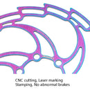 IIIPRO Bike Disc Mountain Bike Hollow Disc Dish Six Nail Brake Pad, Style: 160mm