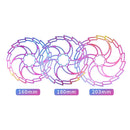 IIIPRO Bike Disc Mountain Bike Hollow Disc Dish Six Nail Brake Pad, Style: 203mm