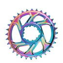 BDSNAIL Mountain Bike Single Disk GXP Direct-Shaped Integrated Disk Positive And Negative Tooth Disc, Colour: 32T (Dazzling Color)