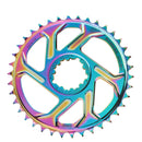 BDSNAIL Mountain Bike Single Disk GXP Direct-Shaped Integrated Disk Positive And Negative Tooth Disc, Colour: 38T (Dazzling Color)