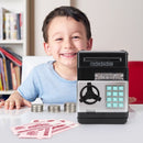 Password Safe Deposit Box Children Automatic Savings ATM Machine Toy, Colour: White Pink